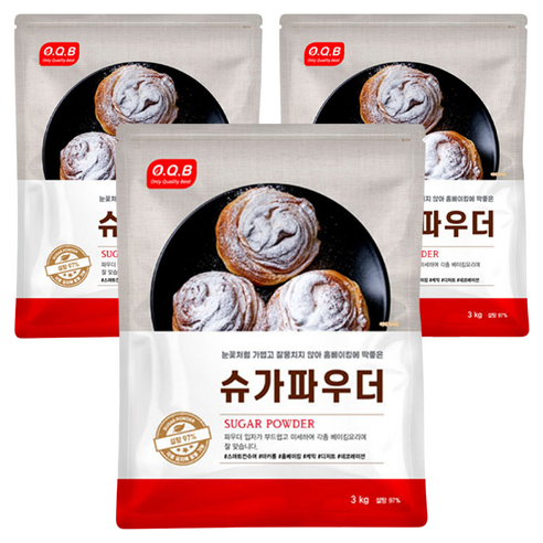 오큐비 슈가 파우더, 3kg, 3개