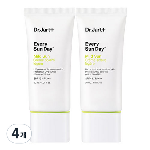 닥터자르트 에브리 선 데이 마일드 선 선스크린 SPF43 PA+++, 30ml, 4개