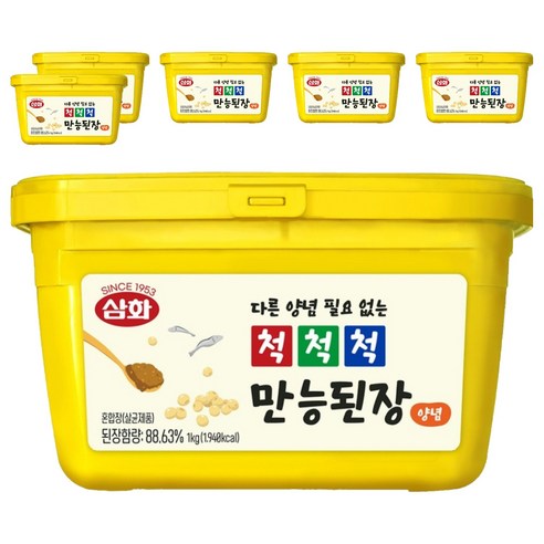 삼화식품 척척척 만능 된장 양념, 6개, 1kg