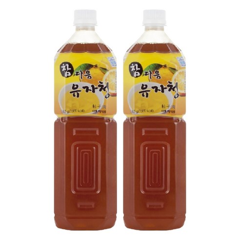 파낙스 참다음 유자청, 1.5L, 2개