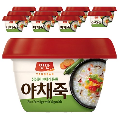 양반 야채죽, 287.5g, 12개