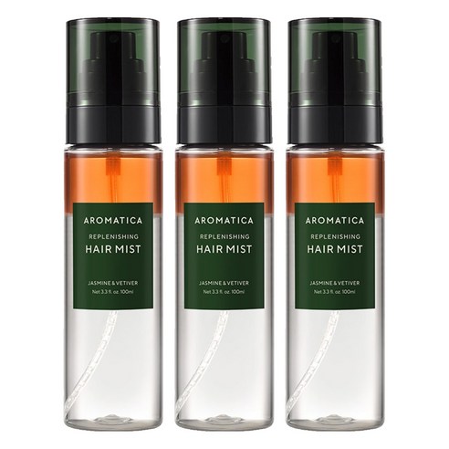 아로마티카 리플레니싱 헤어 미스트 자스민 & 베티버, 3개, 100ml