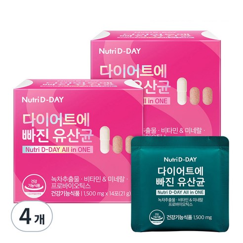 뉴트리디데이 다이어트에 빠진 유산균 14p, 21g, 4개