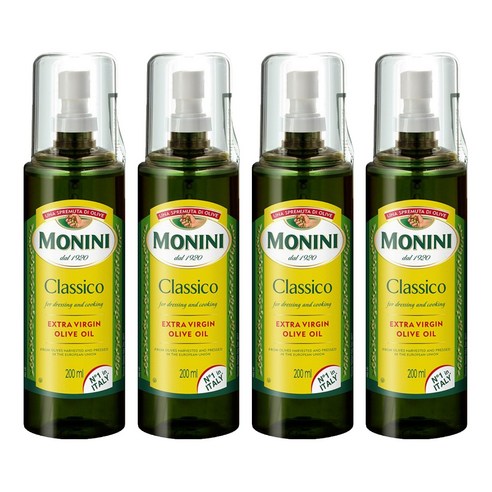 모니니 클라시코 엑스트라버진 올리브오일 스프레이타입, 200ml, 4개