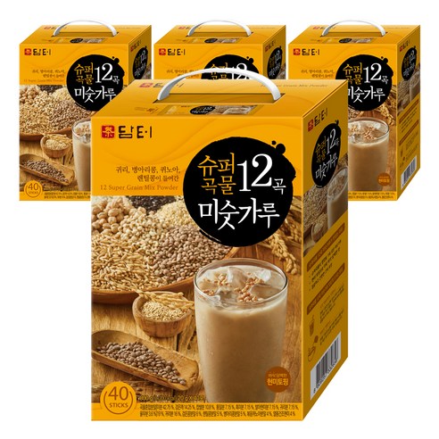 담터 슈퍼 곡물 12곡 미숫가루, 20g, 40개입, 4개