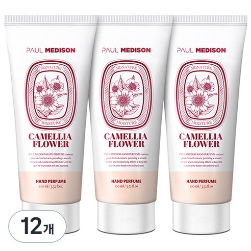 폴메디슨 시그니처 퍼퓸 핸드크림 동백꽃향, 100ml, 12개