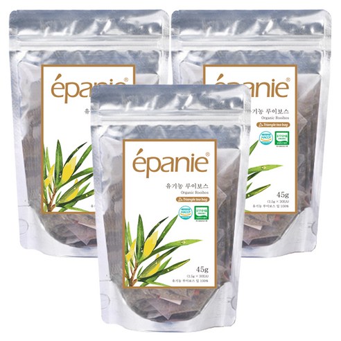 에빠니 유기농 루이보스차 삼각망 티백, 1.5g, 30개입, 3개