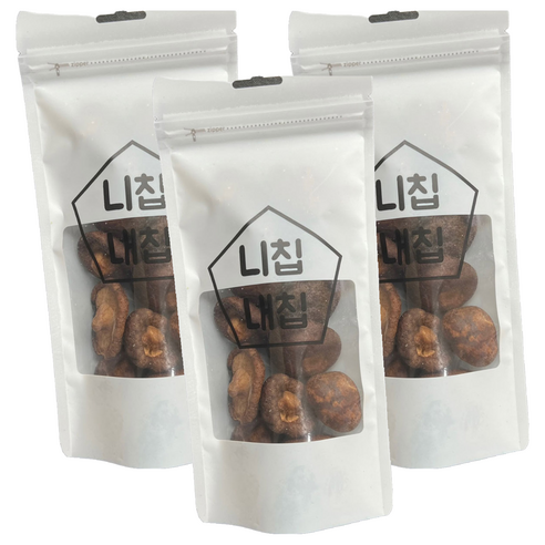 니칩내칩 통 표고버섯칩, 50g, 3개