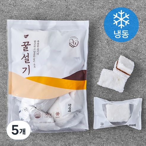 창억떡 꿀설기 (냉동), 50g, 10개입, 5개