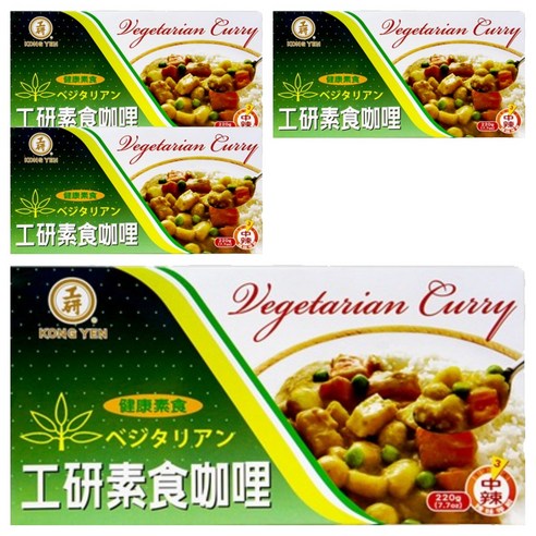 베지테리안 채식커리, 220g, 4개