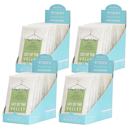 데이필데이 샤쉐 옷장방향제 릴리오브더밸리 + 물음표고리, 18g, 60개