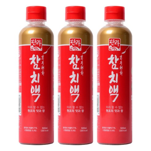 한라 참치액, 500ml, 3개