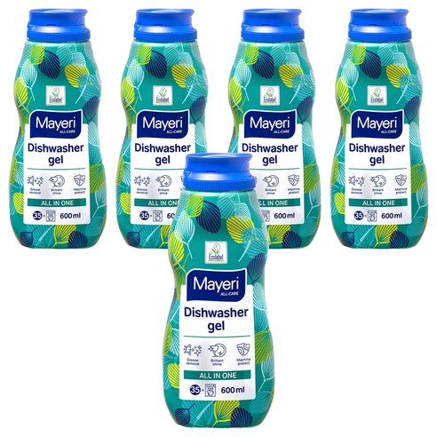마이에리 올케어 식기 세척기 겔 세제 올인원, 600ml, 5개