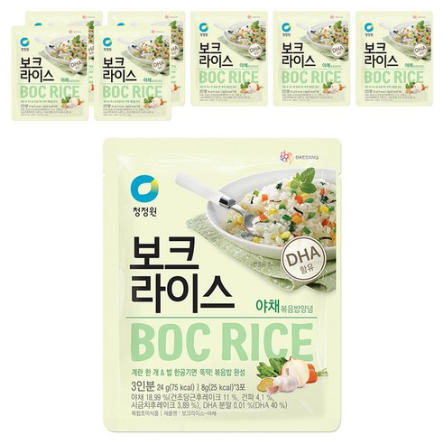 청정원 보크라이스 야채, 24g, 8개
