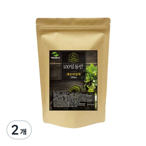 해밀생활건강 100일동안 캐모마일차 삼각티백, 1.2g, 100개입, 2개