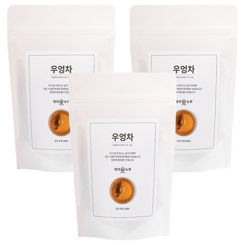 청년농원 저온가공 우엉차 삼각티백, 50개입, 3개, 1g