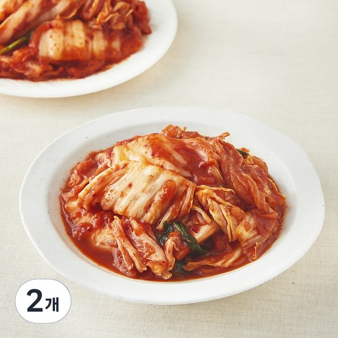 모산 갓담근 썰은 배추김치, 1.5kg, 2개
