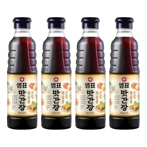 샘표 조림볶음용 맛간장, 500ml, 4개
