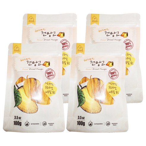 헤세드 건망고, 4개, 100g