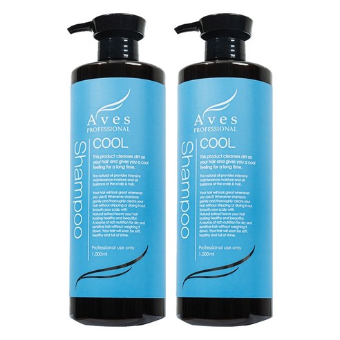 아베스 쿨 스켈프 샴푸, 2개, 1000ml