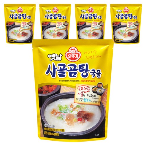 오뚜기옛날 사골곰탕 국물, 350g, 5개