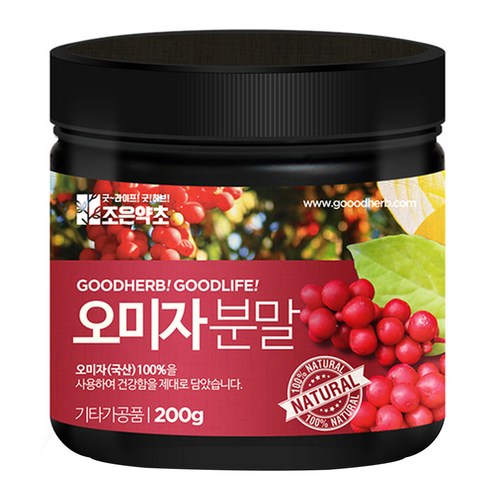 조은약초 오미자가루, 200g, 1개
