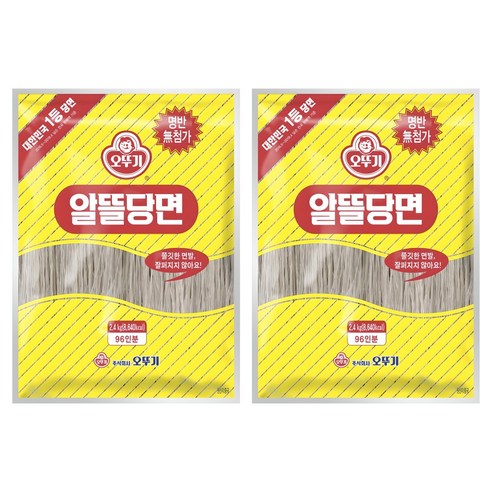오뚜기 알뜰당면, 2.4kg, 2개