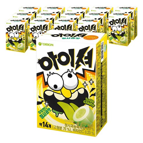오리온 아이셔캔디 청사과맛, 42g, 15개