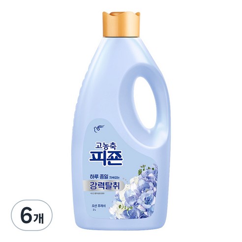 고농축 피죤 강력탈취 오리지널 오션후레쉬 섬유유연제, 6L, 2개