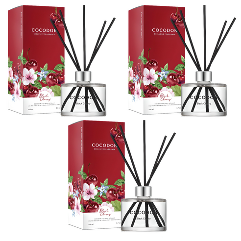 코코도르 퍼퓸 디퓨저, 블랙체리, 200ml, 3개