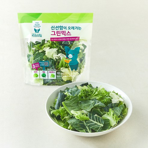 피그인더가든 신선함이 오래가는 그린믹스, 150g, 1개