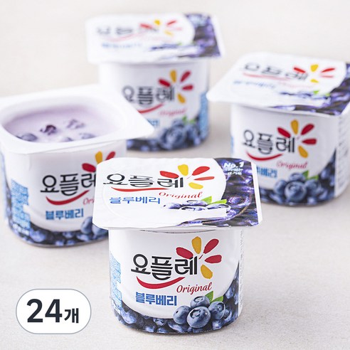 요플레 블루베리 멀티 85g, 4개입, 6개