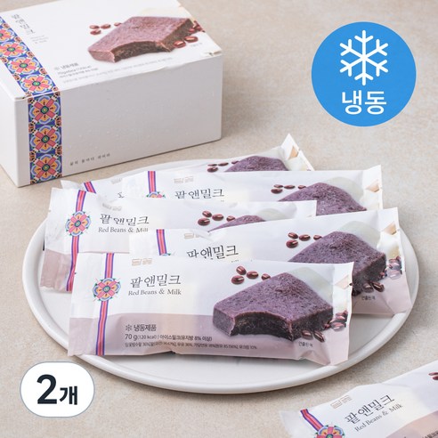 담꽃 팥앤밀크 (냉동), 70g, 6개입, 2개