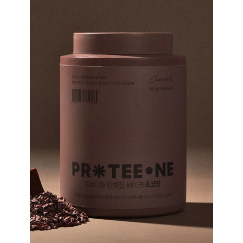달콤한 초콜릿 맛으로 채우는 건강한 에너지, 프로티원 단백질 쉐이크 초코맛