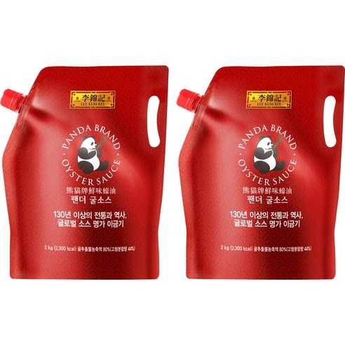 이금기 팬더 굴소스 파우치, 2kg, 2개