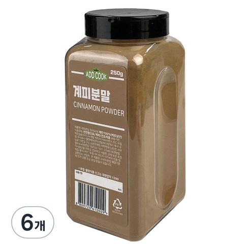 ADDCOOK 계피분말, 6개, 250g