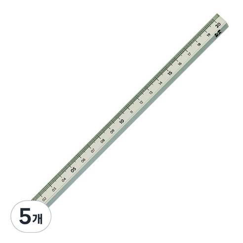 롭다 아크릴스틱자 20cm, Sage Green, 5개