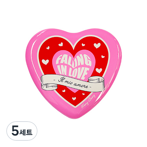 위니비니 핑크 하트 틴 간식 3종 세트, 106g, 5세트