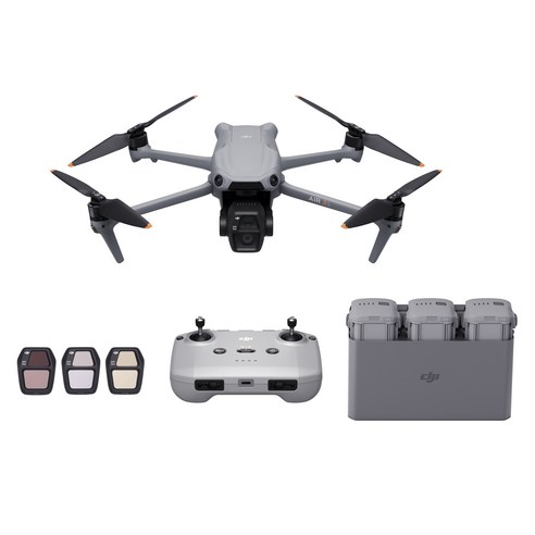 DJI Air 3S 플라이 모어 콤보 + DJI RC-N3, 혼합색상, 1세트