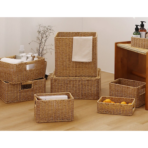 生活用品 收納 整理 用品 籐編 籃子 rattan BASKET  藤簍