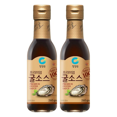 청정원 프리미엄 굴소스, 260g, 2개