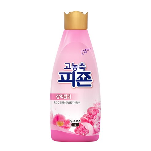 피죤 고농축 강력탈취 섬유유연제 핑크로즈 본품, 1L, 1개