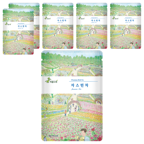 아름드레 프리미엄 삼각티백 쟈스민, 1.1g, 25개입, 6개