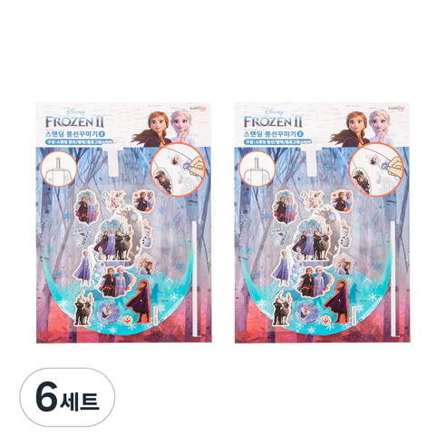 금홍팬시 겨울왕국2 스탠딩 풍선 꾸미기 세트 2탄, 혼합색상, 6세트