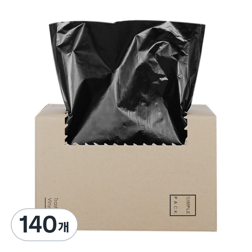 담다비닐 이지롤 분리수거용 검정 쓰레기봉투, 20L, 140개
