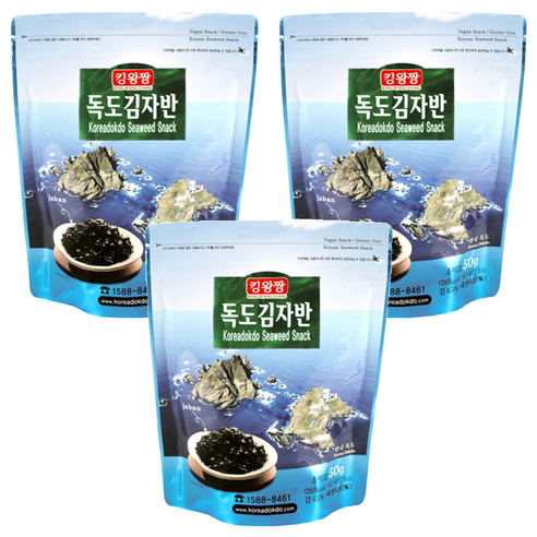 독도김 김자반, 50g, 3개