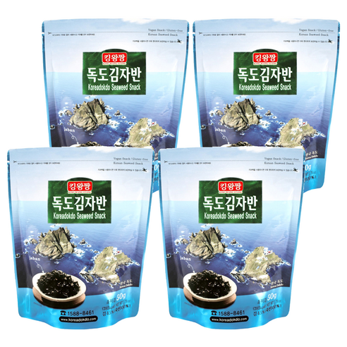 독도김 김자반, 50g, 4개