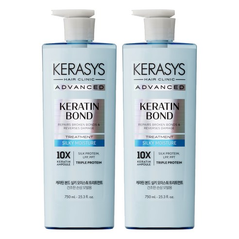케라시스 어드밴스드 케라틴 본드 실키 모이스춰 트리트먼트, 2개, 750ml