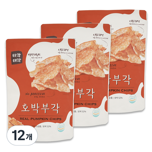 티각태각 호박부각, 60g, 12개