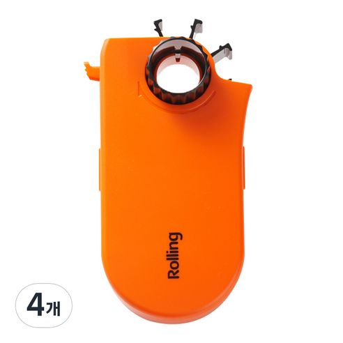 골드브랜치 롤링 테이프커터 디스팬서 120 x 60 x 20 mm, 오렌지, 4개